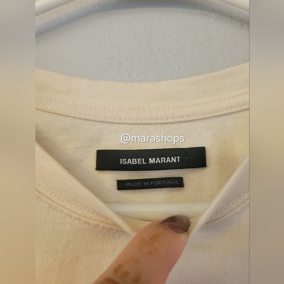 Isabel Marant Yates Ecru Printed T-shirt - Picture 4 of 7